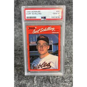 1990 Donruss Curt Schilling #667 PSA 10 Gem Mint Graded Baseball Card